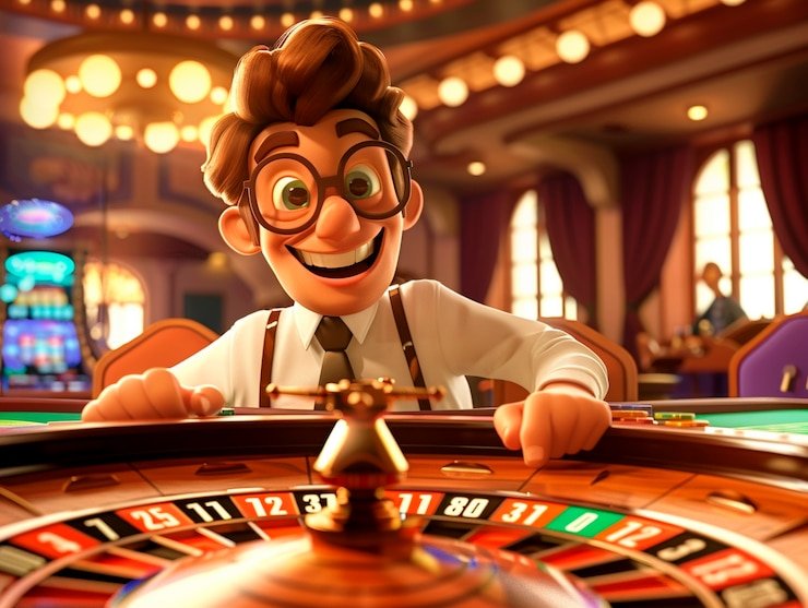 Tampilan antarmuka kasino langsung udangbet77 dengan meja roulette dan dealer profesional di studio